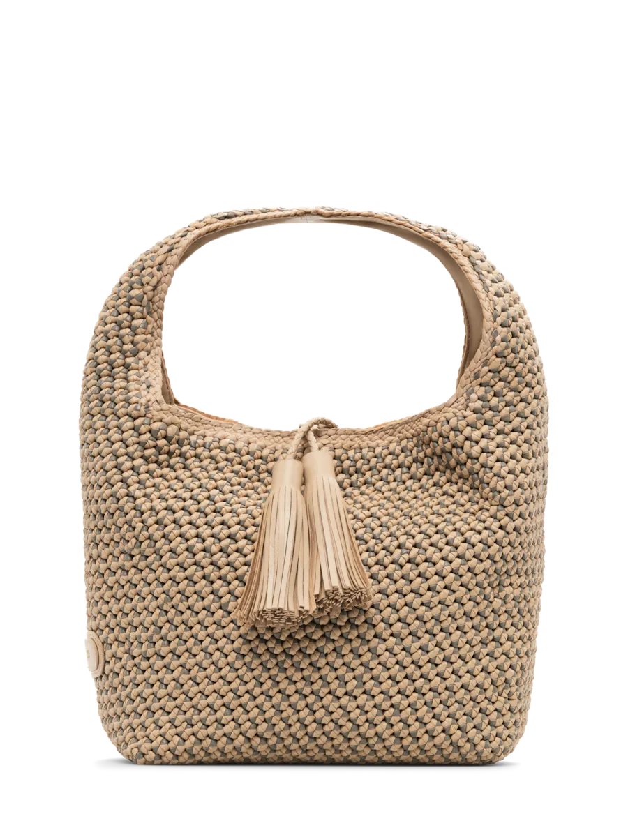 

Сумка Noodbag из кожи с магнитной застежкой Lottusse, бежевый