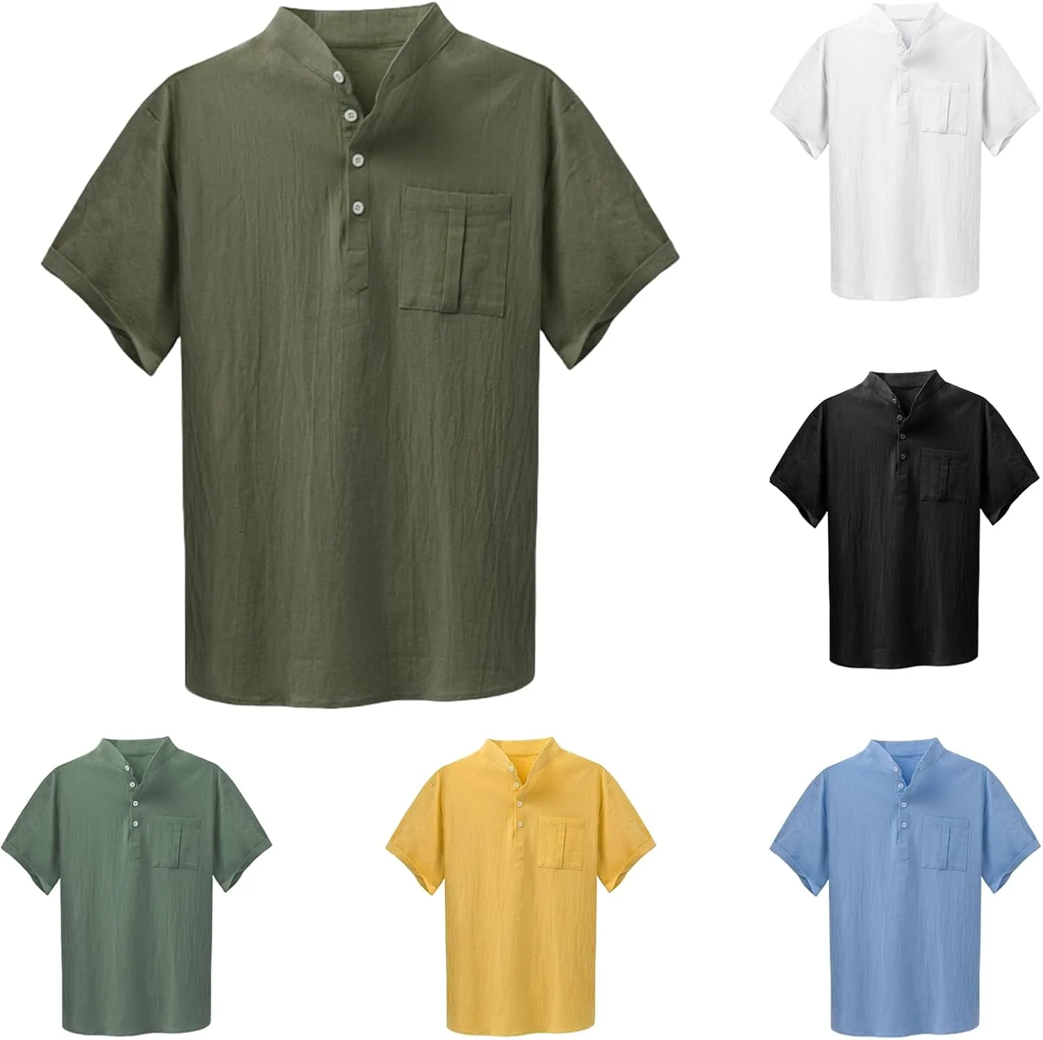 

Футболка-поло Henley с коротким рукавом Thatrich