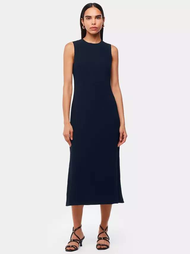 

Платье Whistles Erin Textured Midi, темно-синий