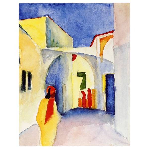 

Фреска LegendArte Blick in Eine Gasse in Tunis, многоцветный