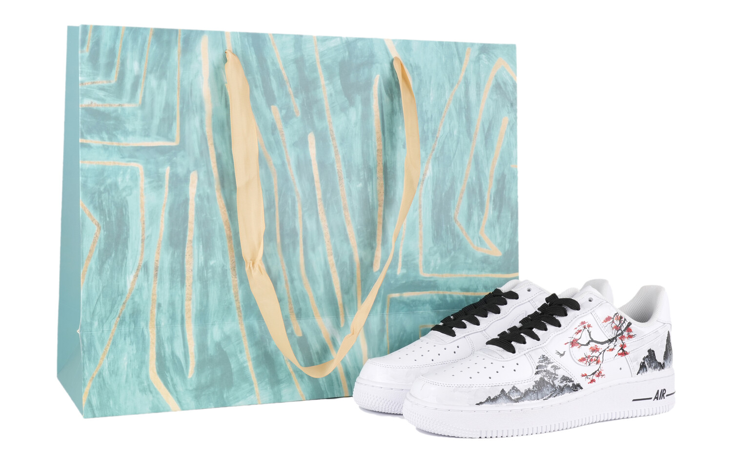 

Кроссовки Nike Air Force 1 Skateboarding Shoes Women's Low-top Black/White/Red, белый