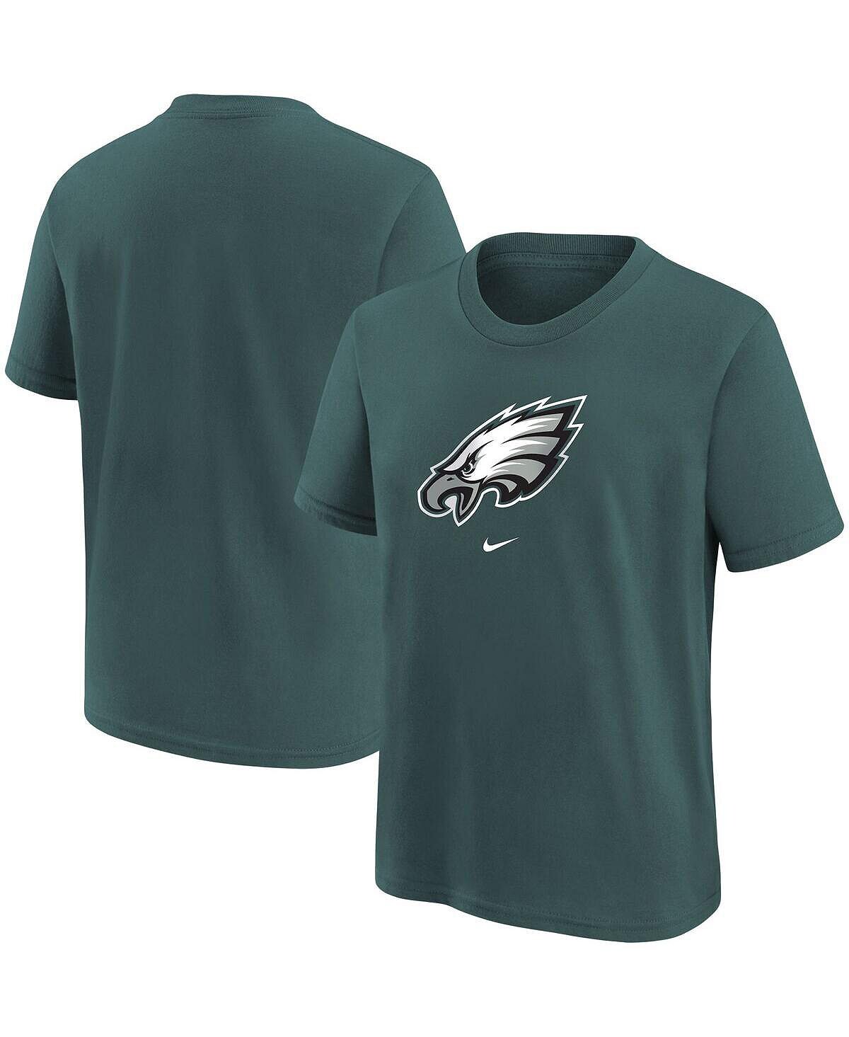 Футболка с логотипом Big Boys Midnight Green Philadelphia Eagles Nike — фото 4