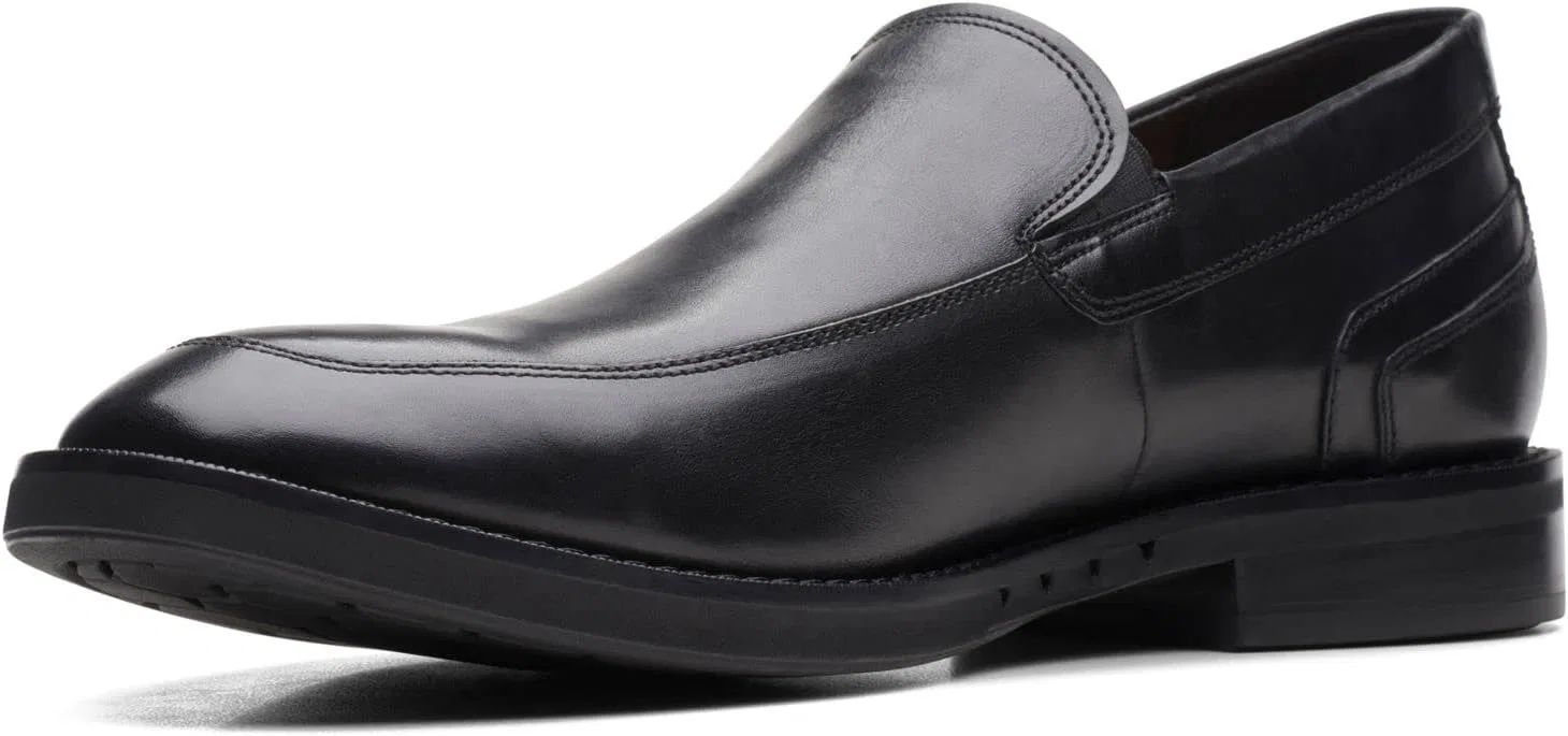 Лоферы Clarks Un Hugh Step, черная кожа — фото 2