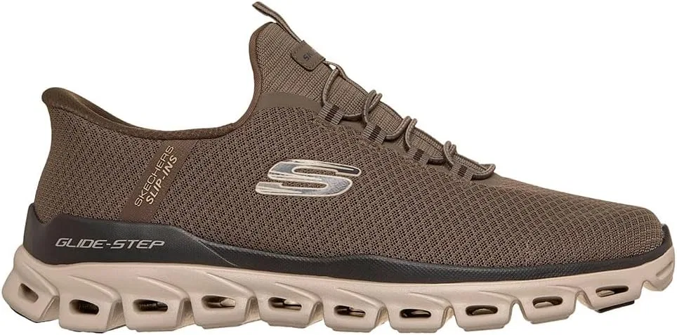 Мужские кроссовки Skechers из сетчатой ткани с эластичным шнуром и резиновой подошвой, Brnt