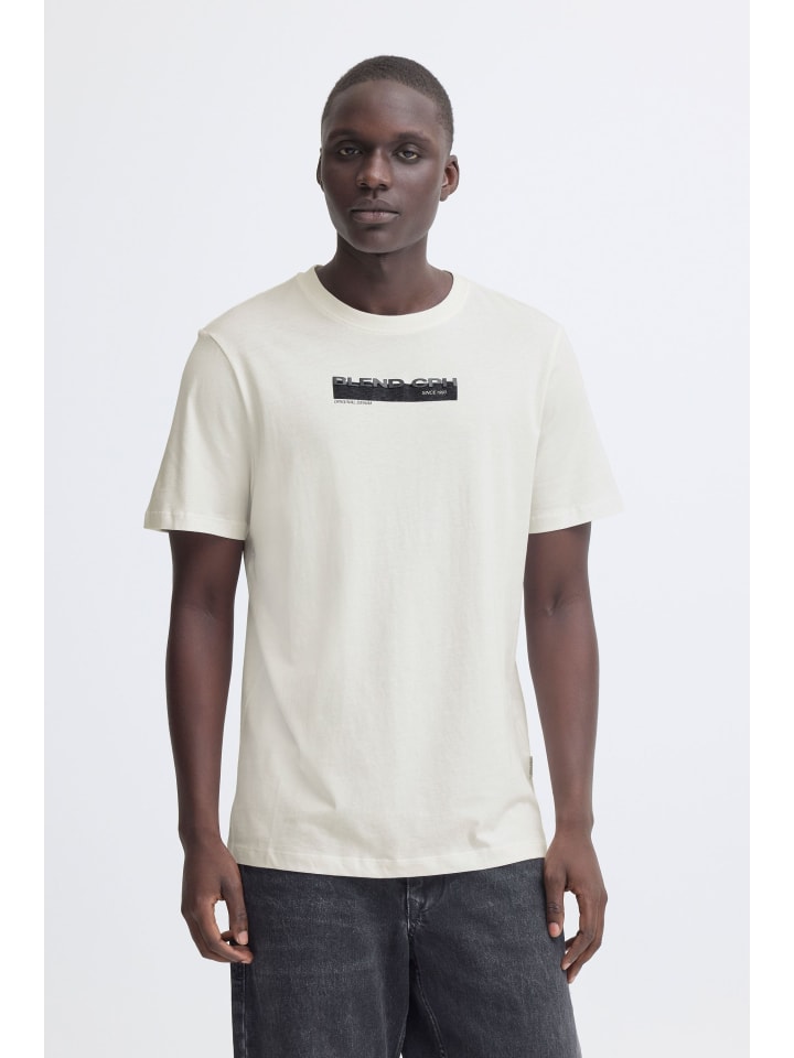 

BLEND Футболка с круглым вырезом BHKemuel белого цвета