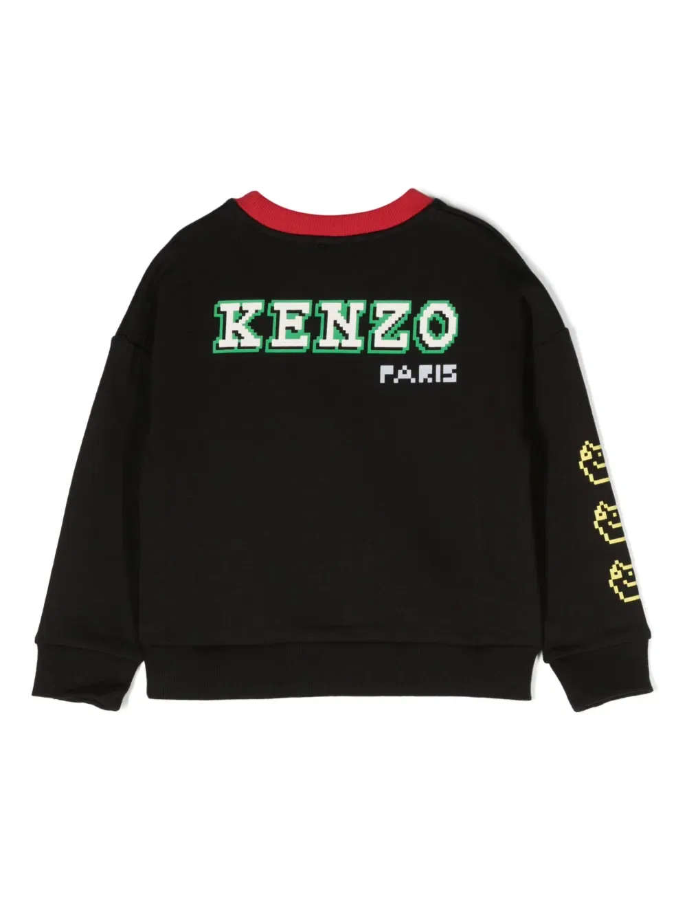 Хлопковая толстовка с графическим принтом Kenzo Kids, синий — фото 2
