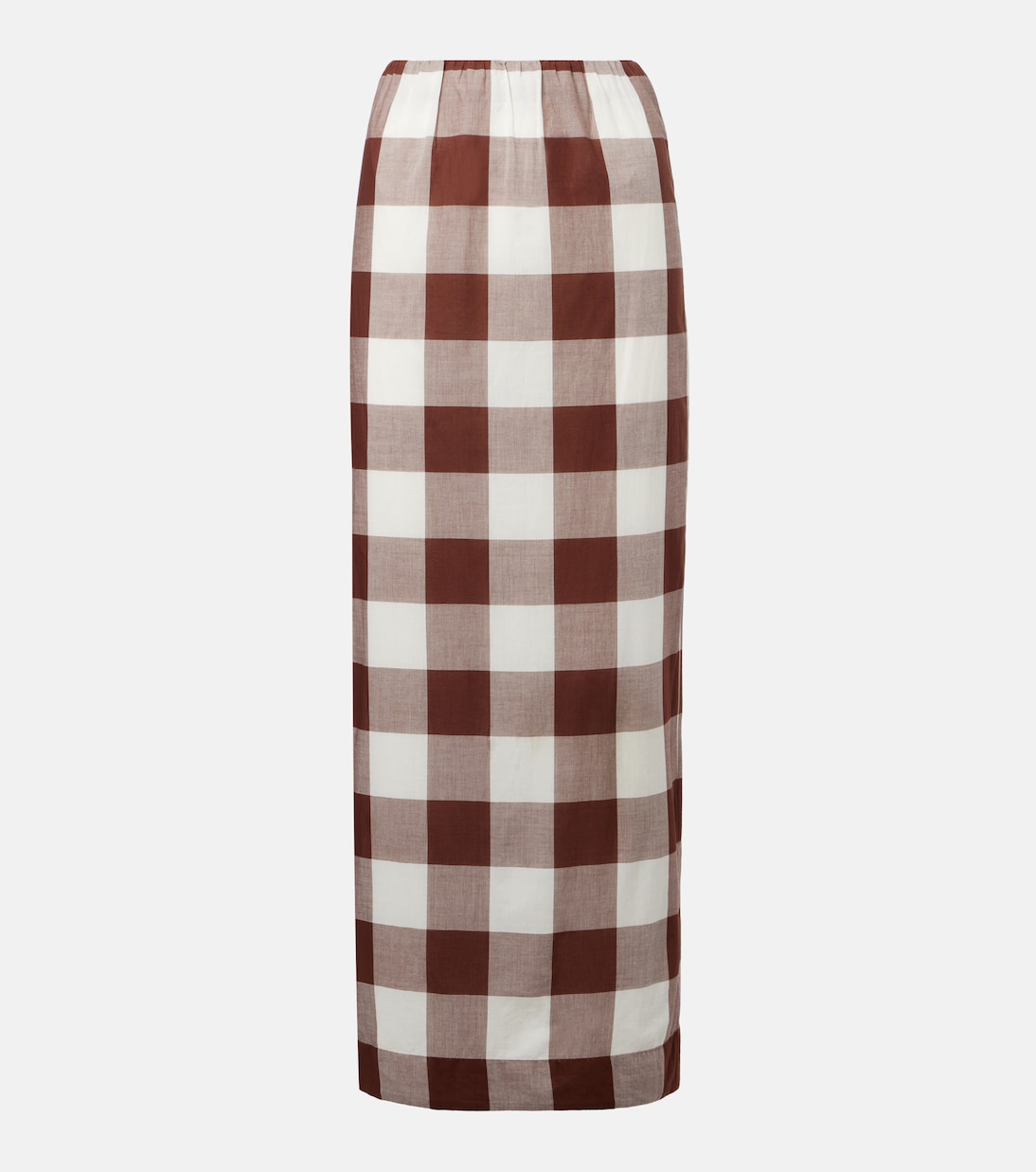 

Мира макси-юбка из хлопка в клетку Posse, Mocha Gingham