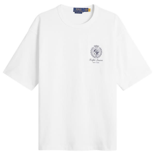 

Футболка с логотипом Crest Polo Ralph Lauren, белый