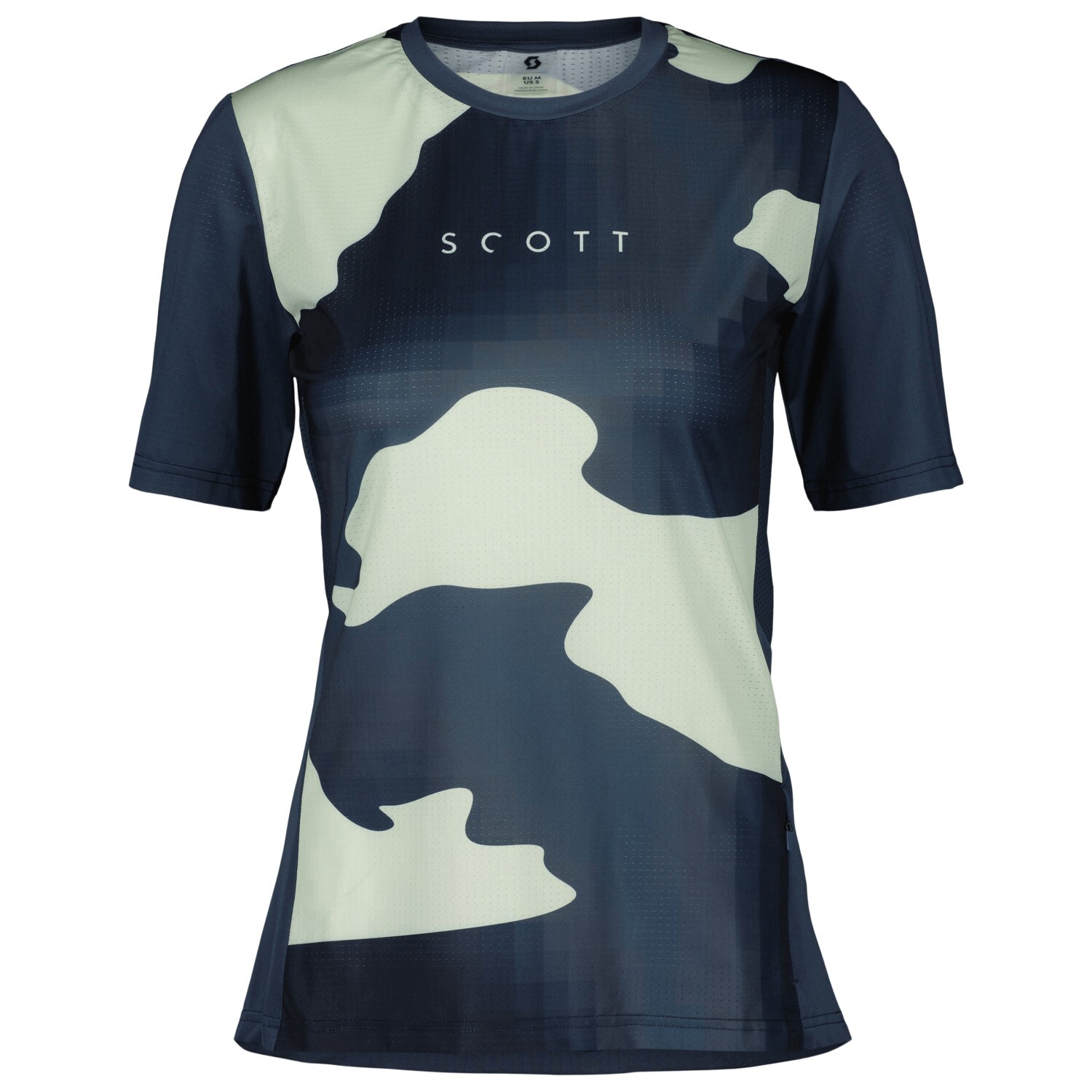 

Велосипедный трикотаж Scott Women's Trail Vertic S/S, цвет Metal Blue/Fresh Green
