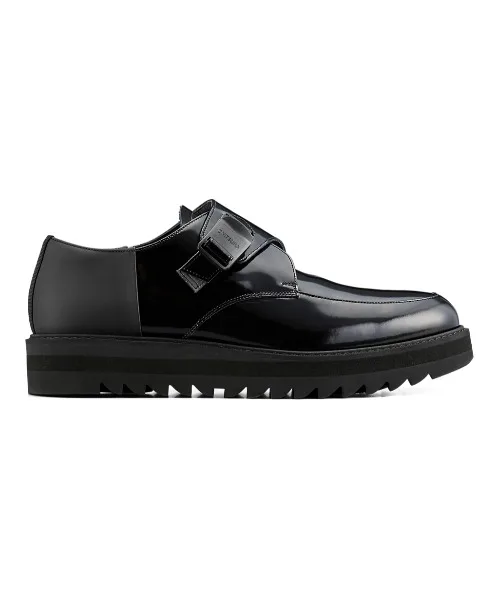 Кожаные одноременные туфли monk strap THE ONITSUKA MONK-S черные — фото 2