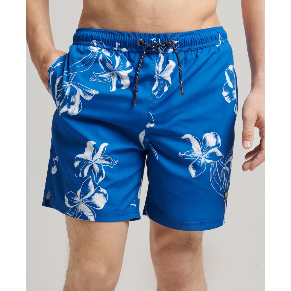 

Шорты для плавания Superdry Vintage Hawaiian, синий