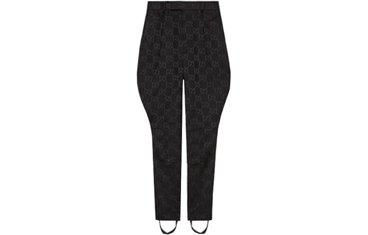 

Брюки женские Gucci с узором логотипа, черный