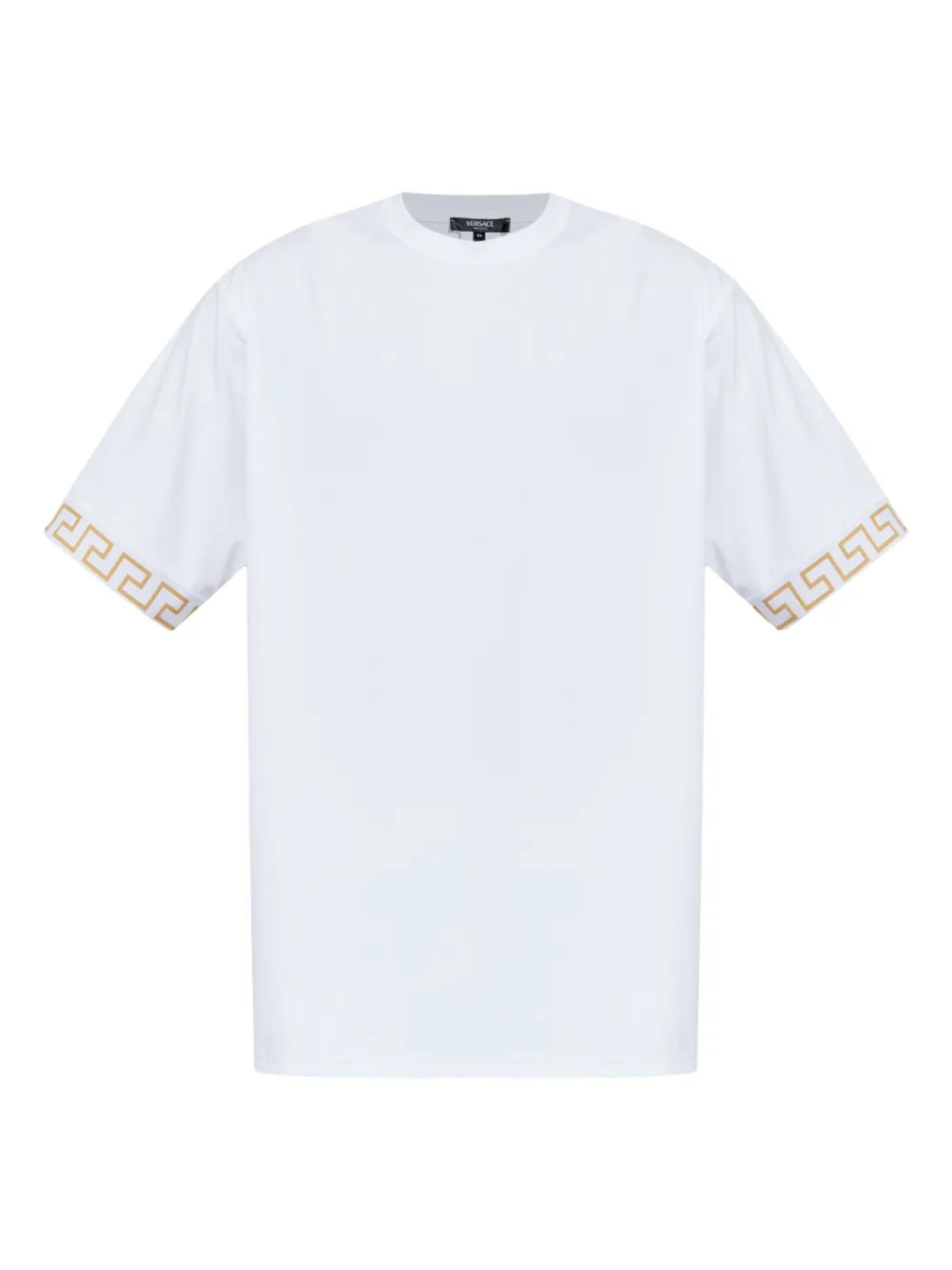 

Versace embellished-cuffs Футболка, белый