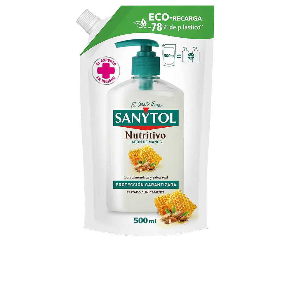 

Мыло Sanytol jabón de manos antibacteriano nutritivo Sanytol, 500 мл.