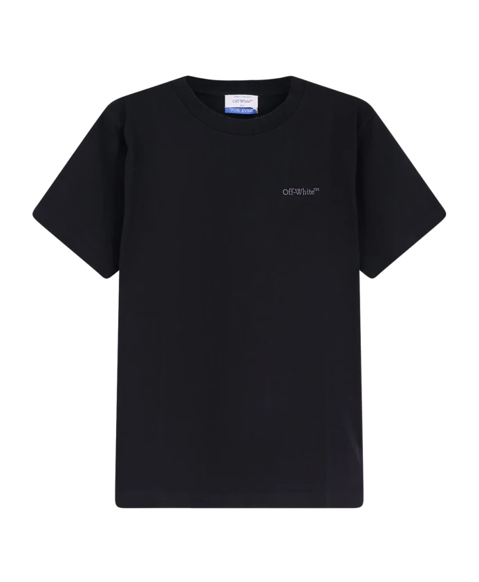 

Хлопковая футболка с круглым вырезом Off White, черный