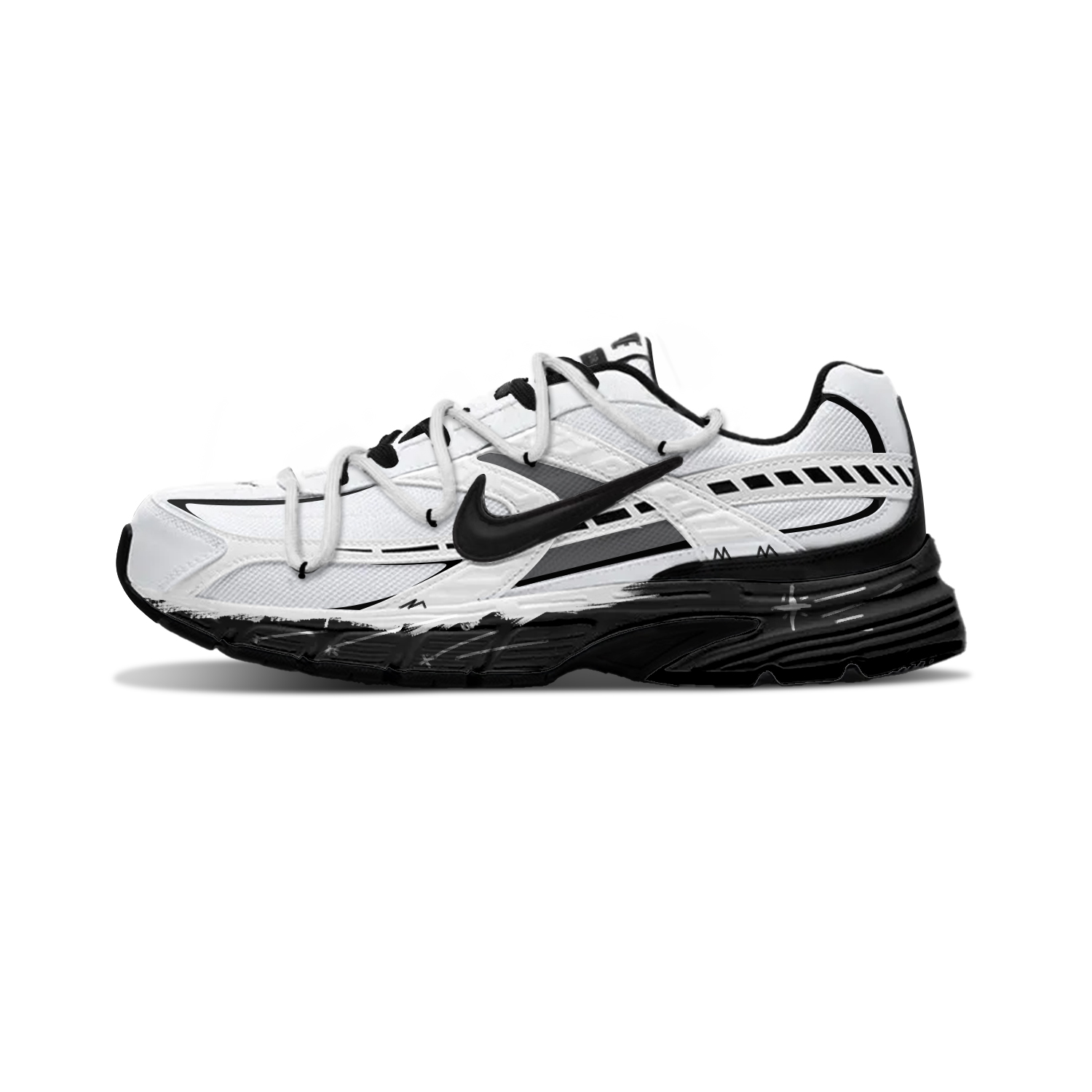 

Инициатор амортизация, износостойкие низкие кроссовки для мужчин Nike, белый