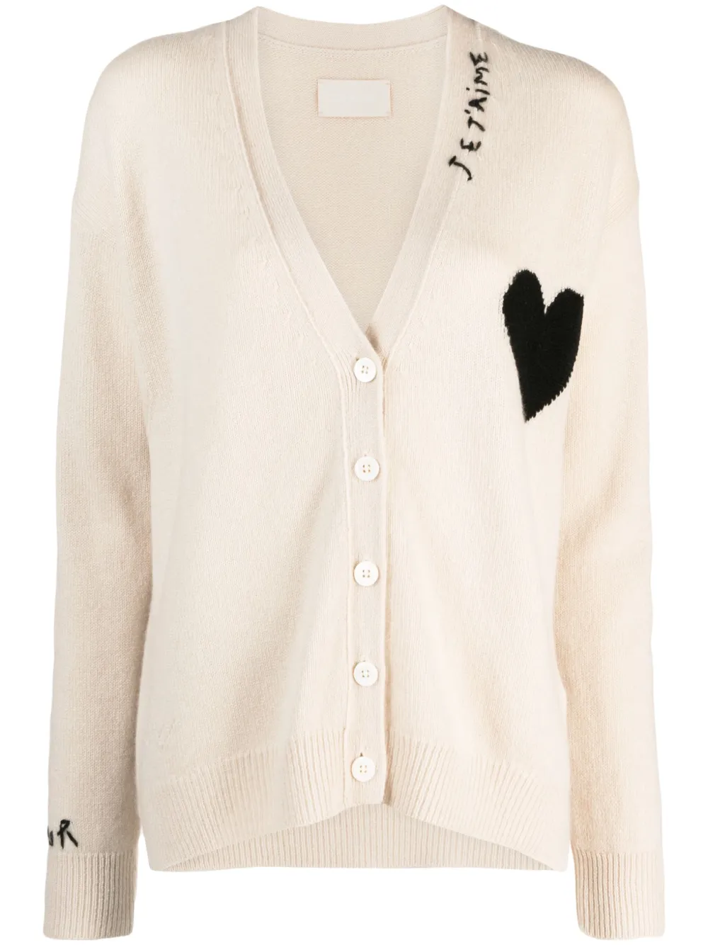 

Кашемировый кардиган Mirka с вышивкой Zadig&Voltaire, нейтральный