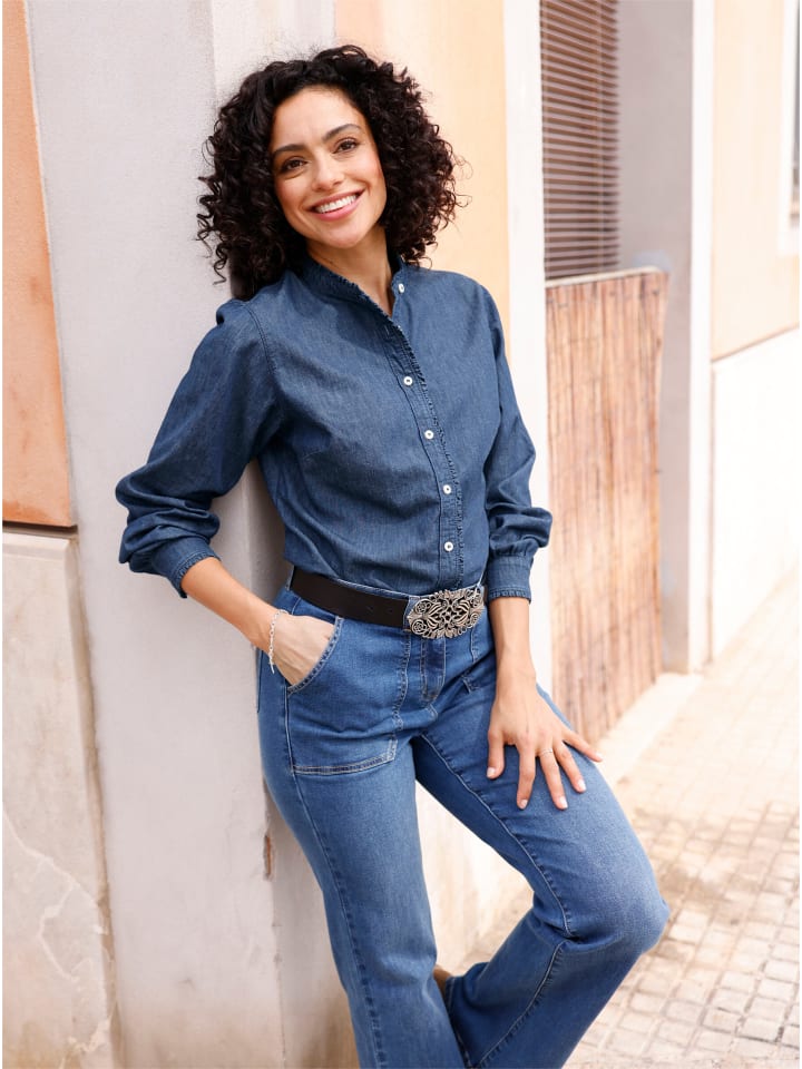 

Джинсовая блузка цвета синего камня WITT WEIDEN