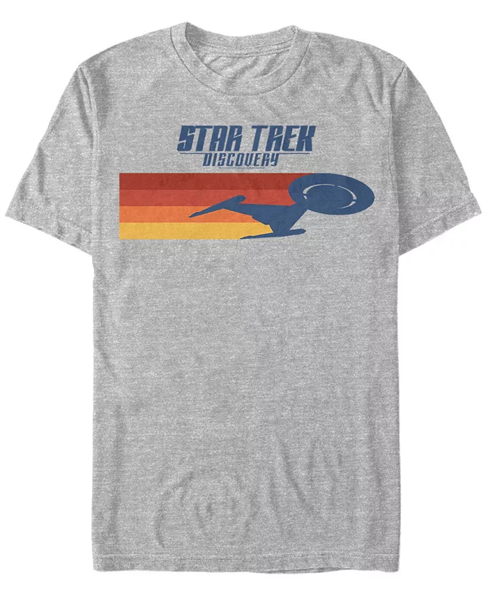 

Футболка с коротким рукавом Star Trek Men's Discovery U.S. Discovery Silhouette Fifth Sun, серый