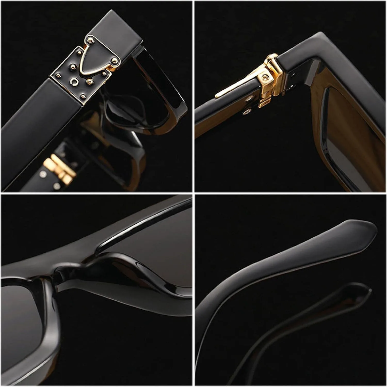 

Ретро-солнцезащитные очки «кошачий глаз» для женщин, модные, сине-белые, с узором, винтажные, для мужчин, с защитой от УФ-излучения UV400 WNCKSQ, Black Gray