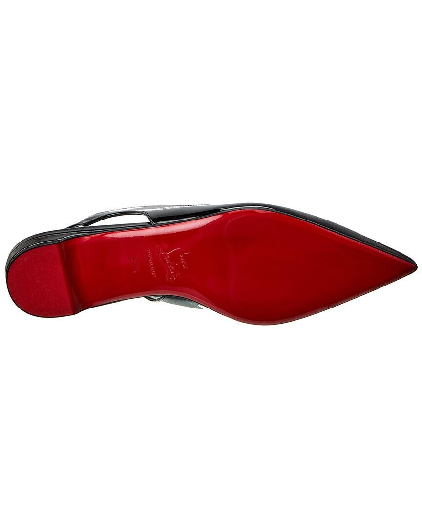 

Christian Louboutin Hot Chickita Лакированные туфли без пятки на пятке, черный