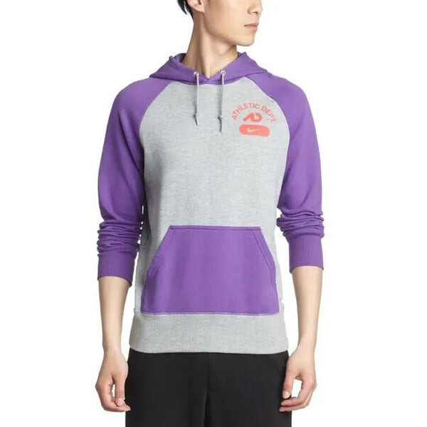 Толстовка Nike Logo Athletic Daily Casual Hoodie 'Purple Grey', фиолетовый — фото 4