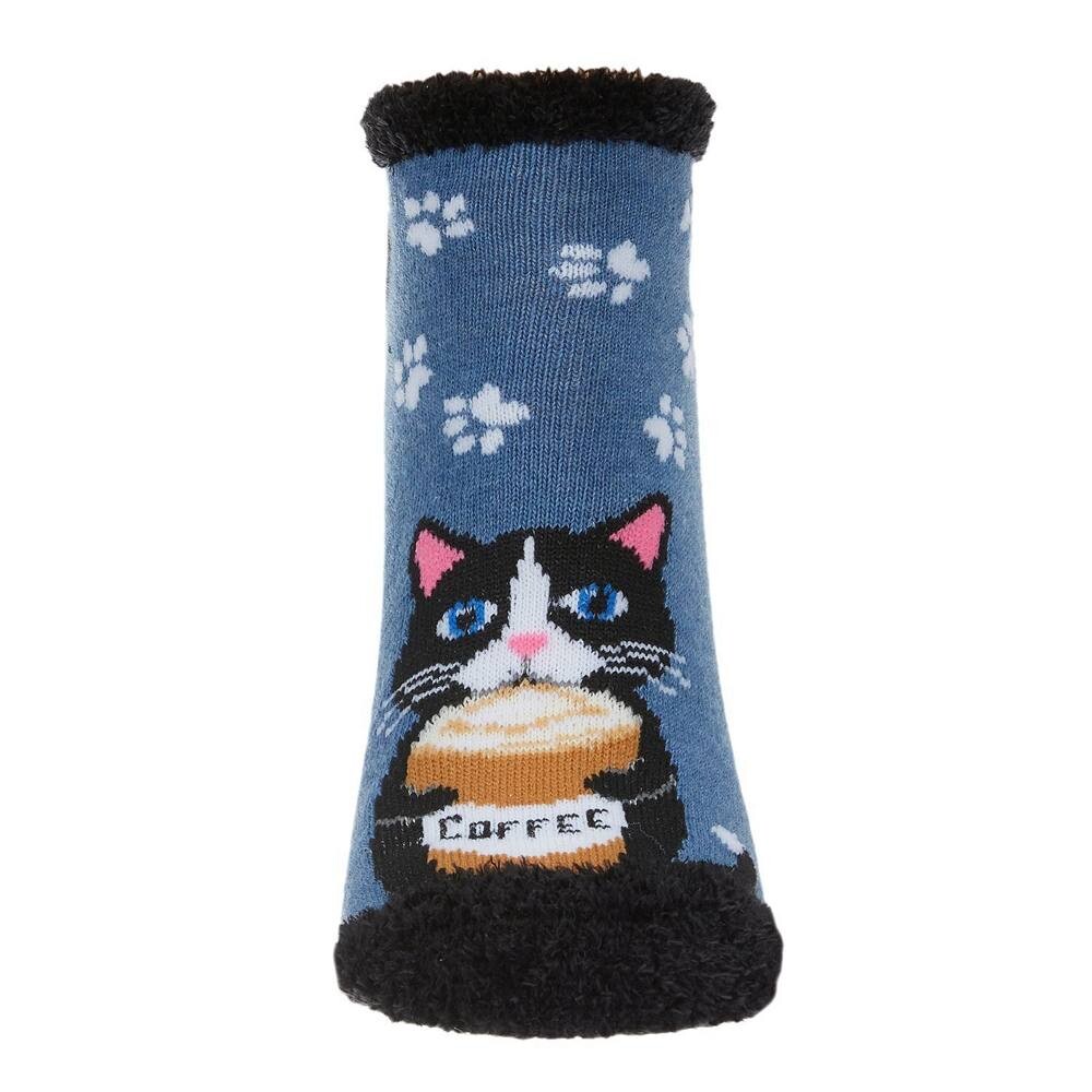 

Низкий носок Need Coffee Right Meow MeMoi, цвет Med Denim Heather