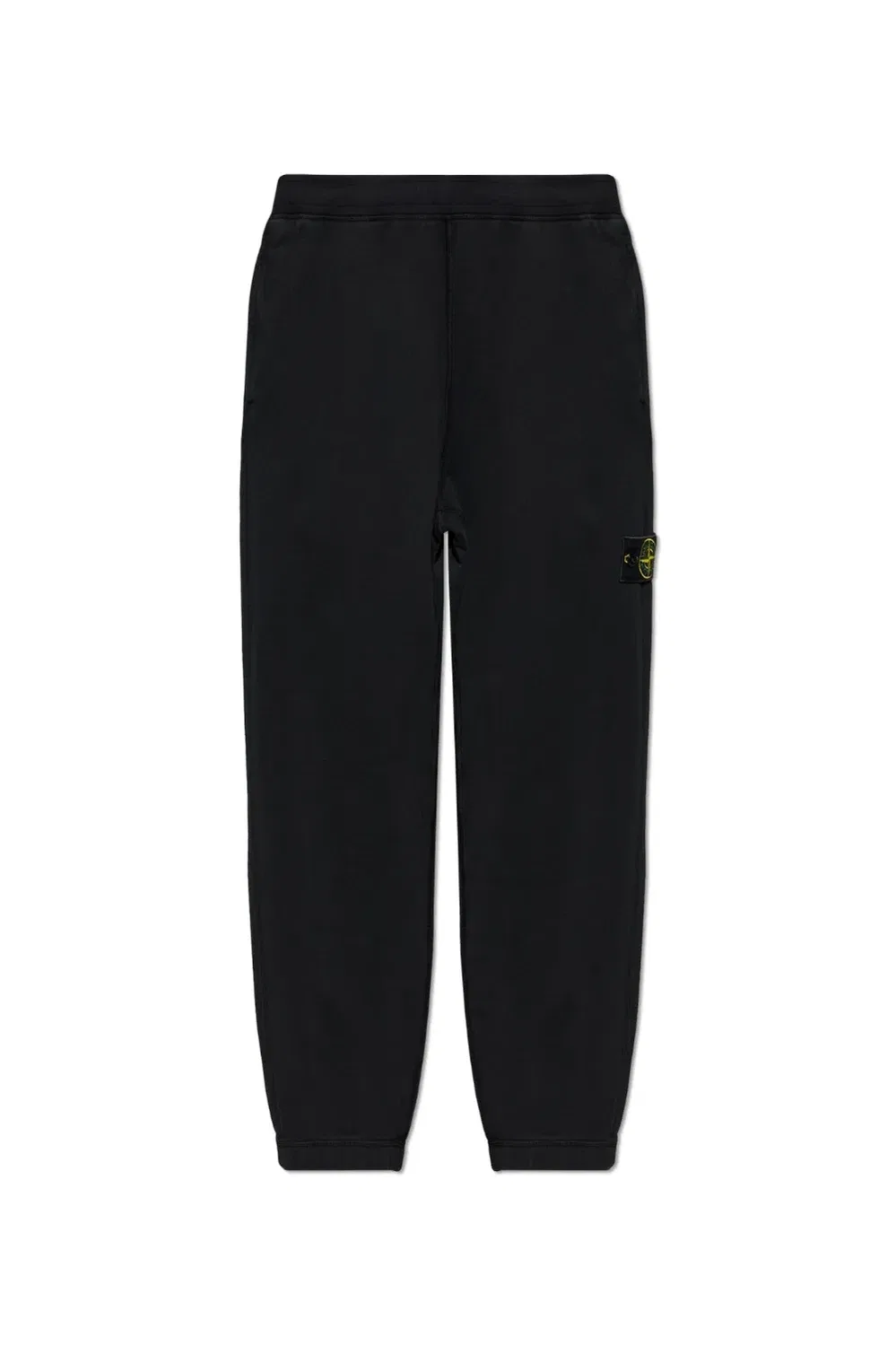 Флисовые плотные хлопковые брюки S.I Ghost Stone Island, черный