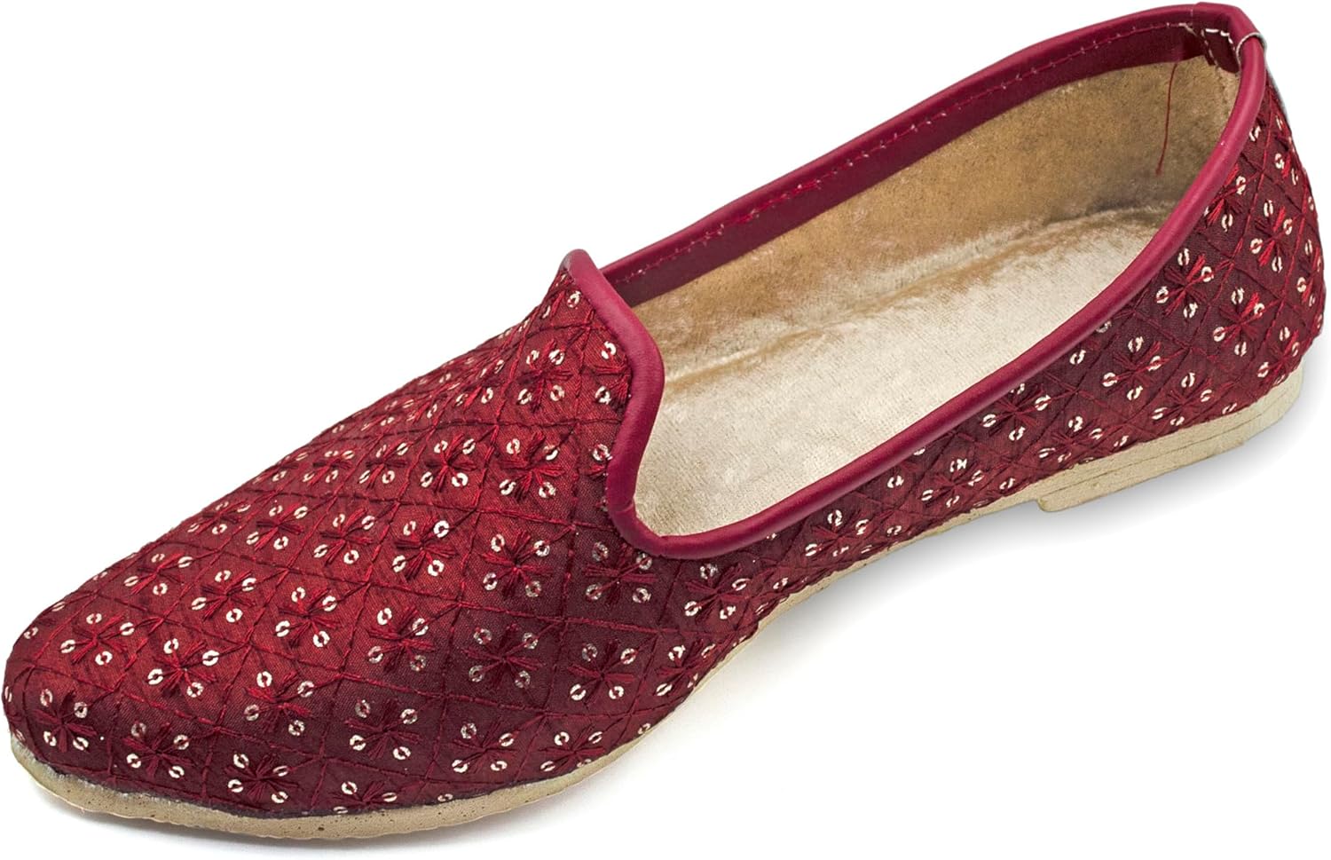 

Мужские туфли-мюли в пенджабском стиле «Чандракала», свадебные туфли-хусса, традиционные этнические лоферы ручной работы Chandrakala, бордовый