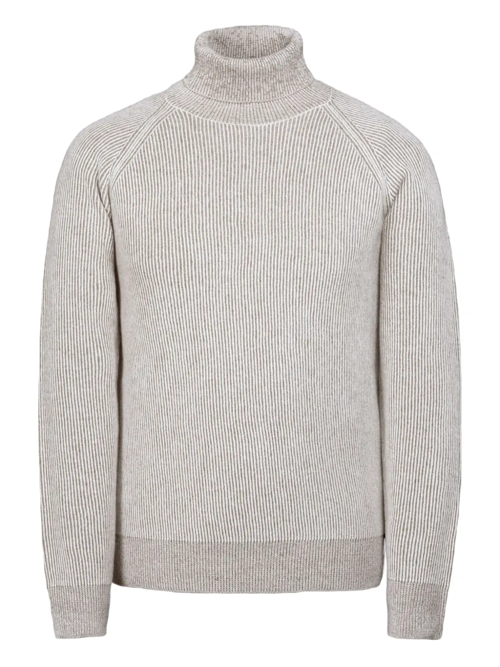 

Свитер в рубчик с высоким воротником Moorer, серый