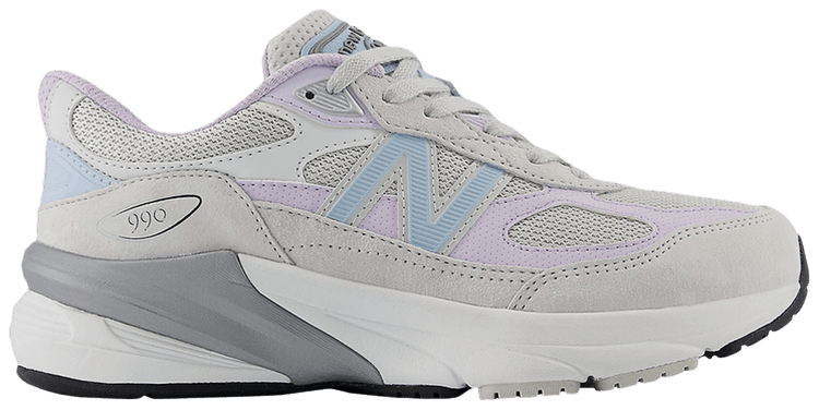 

Кроссовки New Balance 990v6 Big Kid 'Grey Matter Bright Lavender', серый