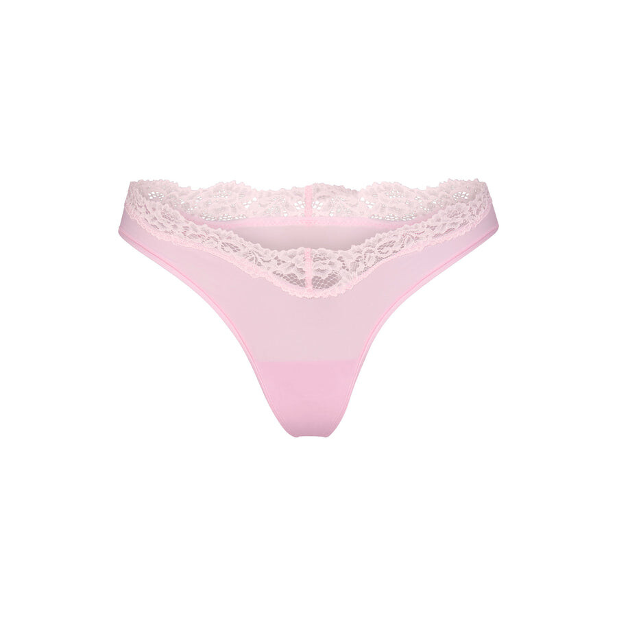 

Стринги с окучиванием SKIMS Fits Everybody Lace, цвет Cherry Blossom Tonal