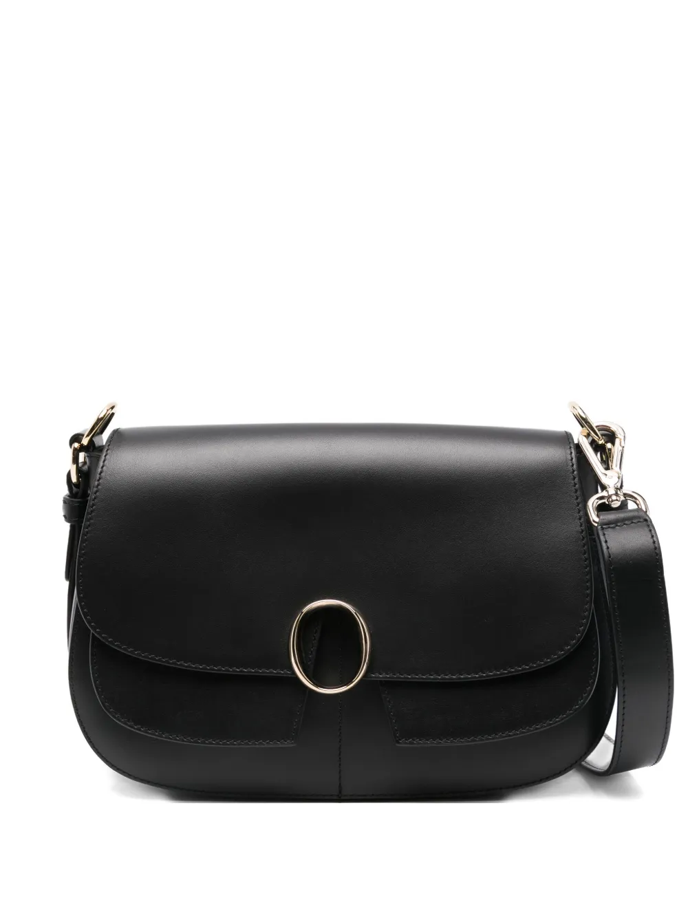 

Кожаная сумка через плечо Orciani, черный