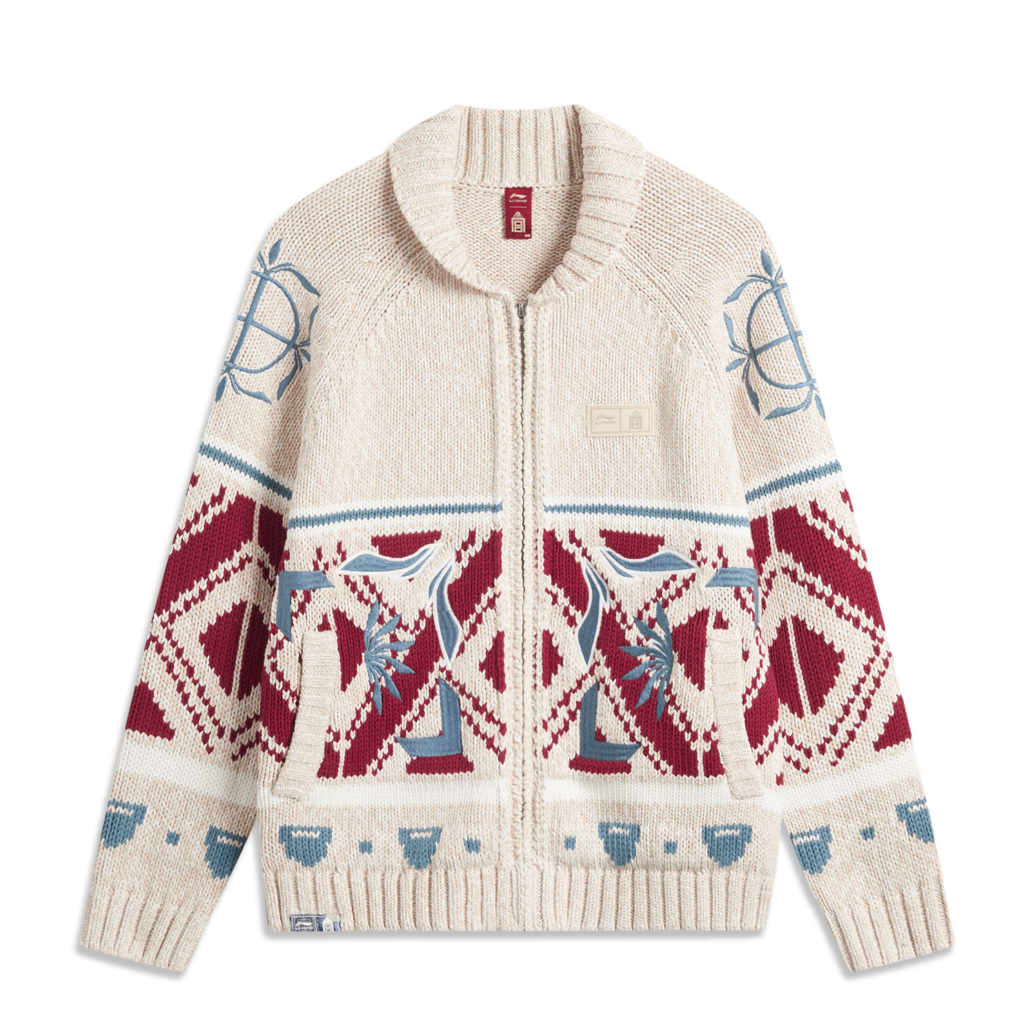 

LINING Gugong, Lianmingkuan Rijin Doujin Collection свитер Unisex Khaki