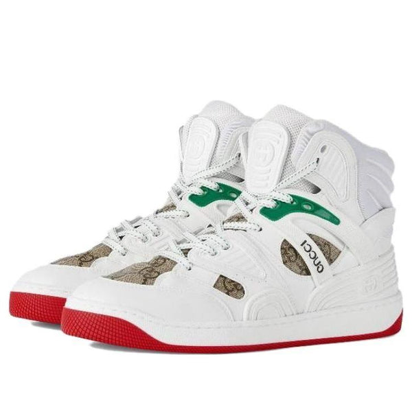 Кроссовки basket high 'white demetra red' Gucci, белый