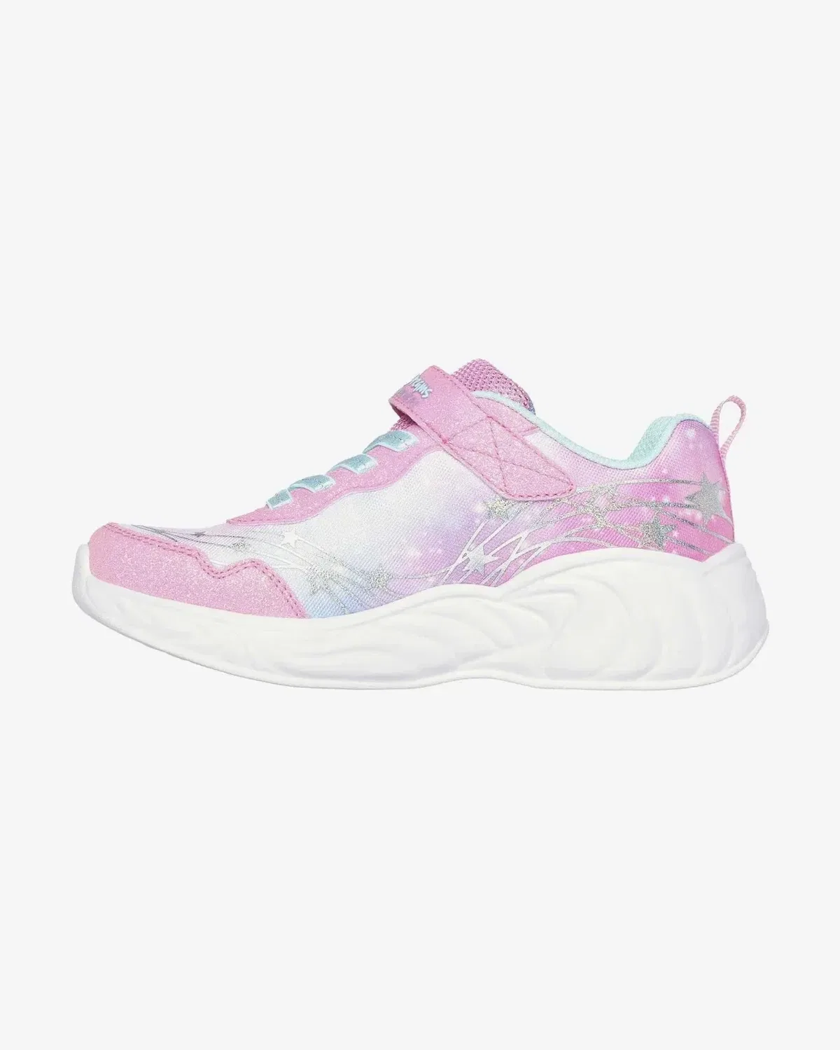 Детские кроссовки Skechers S-Lights Unicorn Dreams Wishful Magic 302299L-PKTQ HTAT299, розовый — фото 3