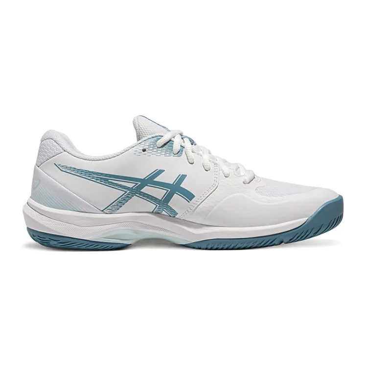 Кроссовки для бадминтона мужские COURT HUNTER FF Speed Type Breathable Low top ASICS, белый/синий — фото 3