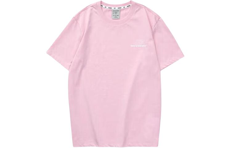 

Skechers Футболка унисекс Bittern Pink с цветным рукавом и заниженной линией плеч