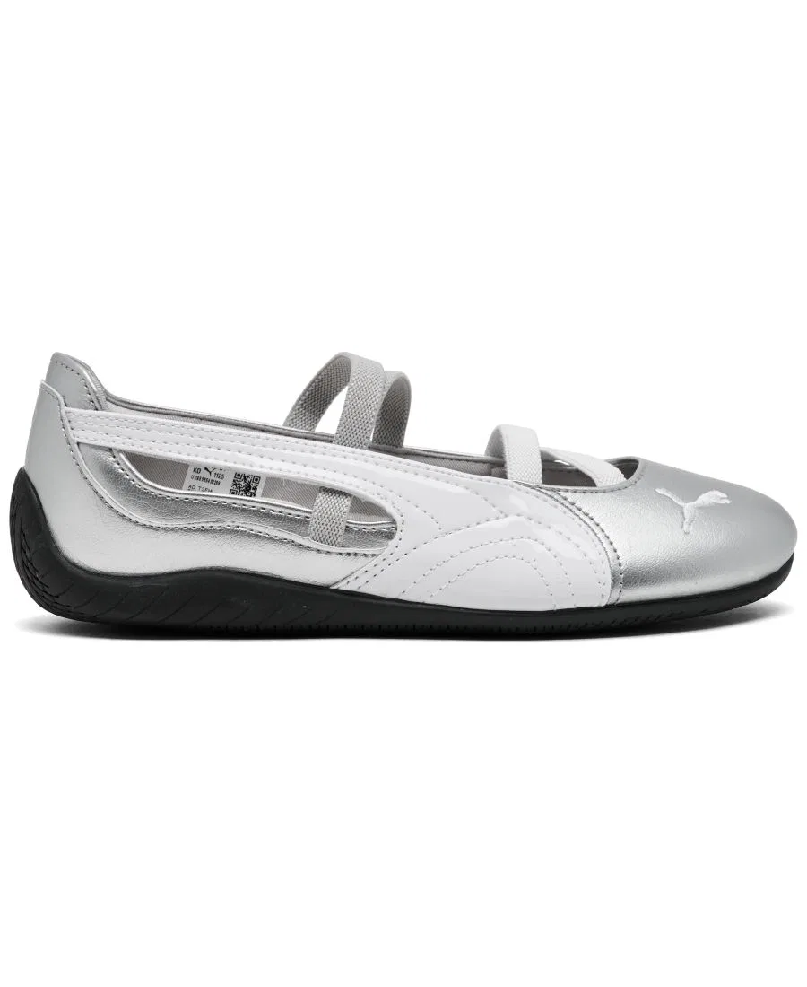 Повседневные балетки Speedcat Ballet Metallic Mary Jane для девочек от Finish Line Puma, серебряный — фото 2