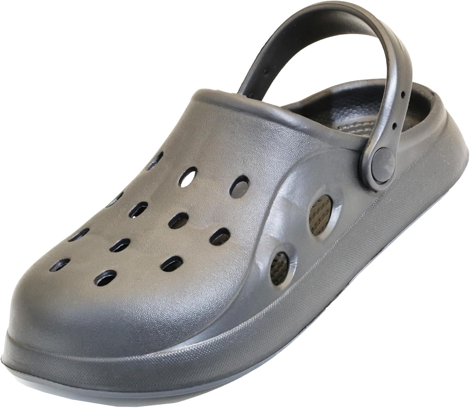 

Классические садовые сабо для женщин и мужчин, противоскользящие мюли, сандалии, обувь для работы без шнуровки с ремешком на пятке, легкие шлепанцы для душа, пляжа, дома и улицы, повседневная обувь с мягкой воздушной подошвой Lhxyuo, черный