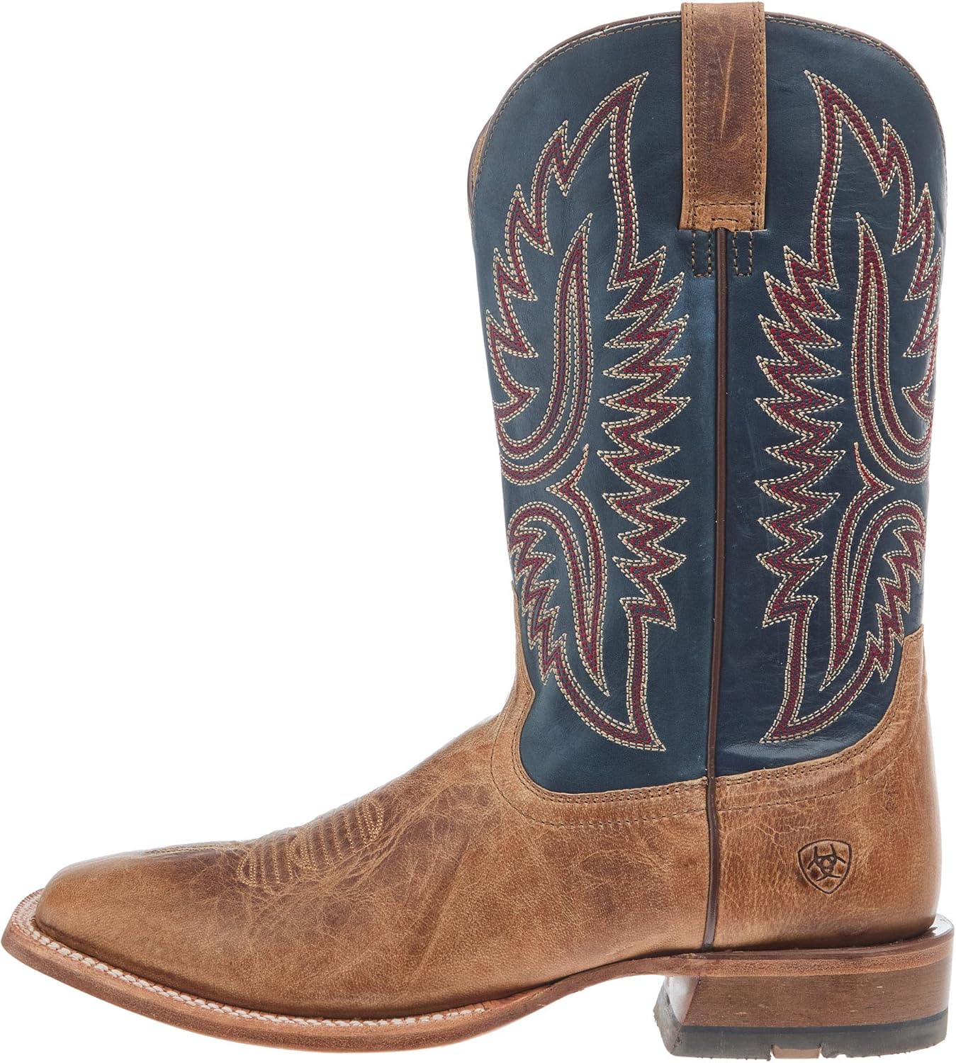 Мужские западные сапоги Ariat Hybrid Roughstock с квадратным носком, синий — фото 2