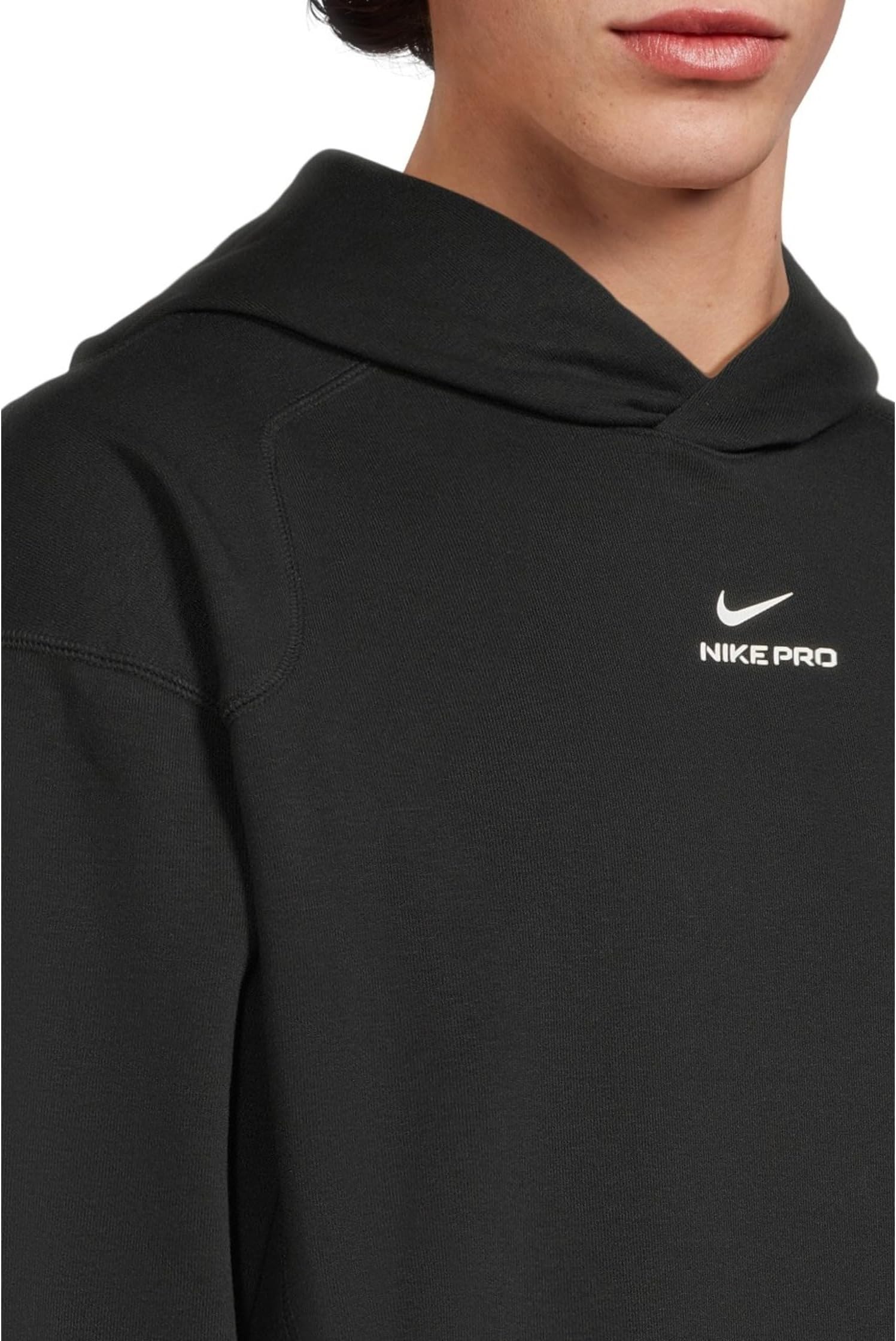 Мужская профессиональная тренировочная толстовка D-FIT среднего слоя Nike, Black/White — фото 4