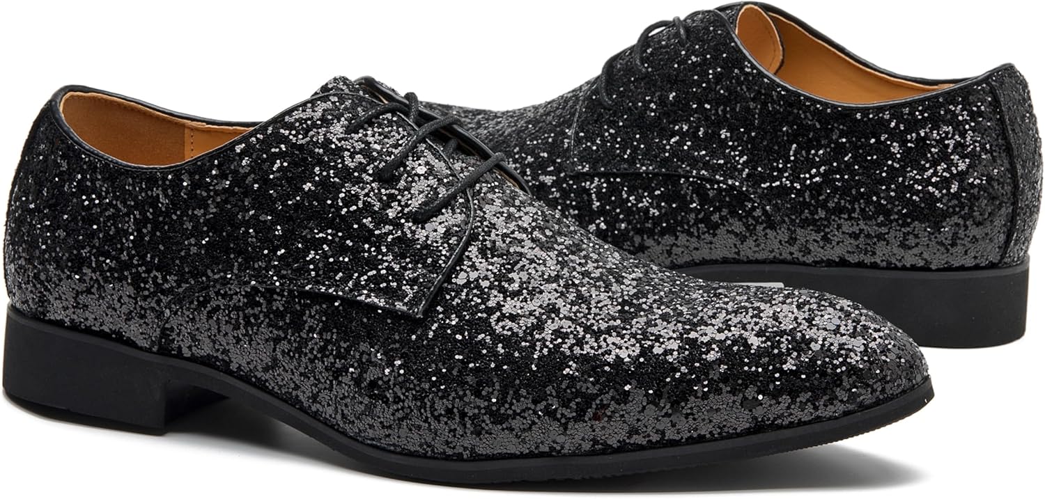 

Мужские блестящие оксфорды-лоферы бордового цвета, шнуровка, украшены блестками для свадьбы, выпускного, черные, золотые, серебряные, винно-красные Yicasxihe