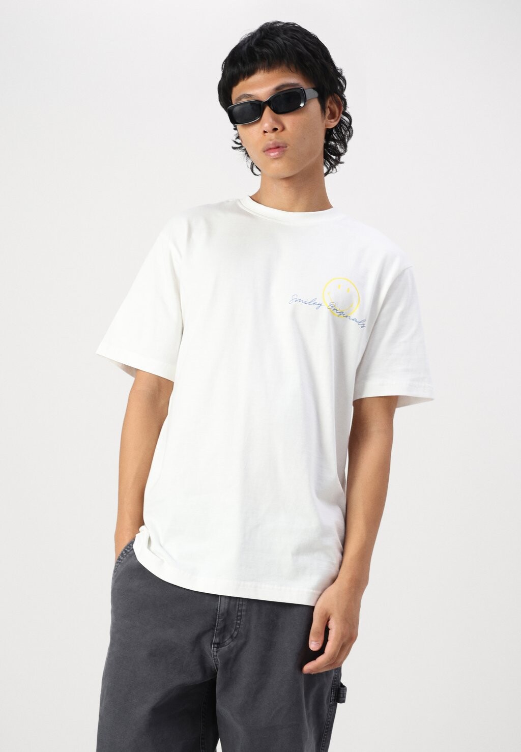 

Футболка с принтом ONSSMILEY ART TEE UNISEX Only & Sons, кремовый