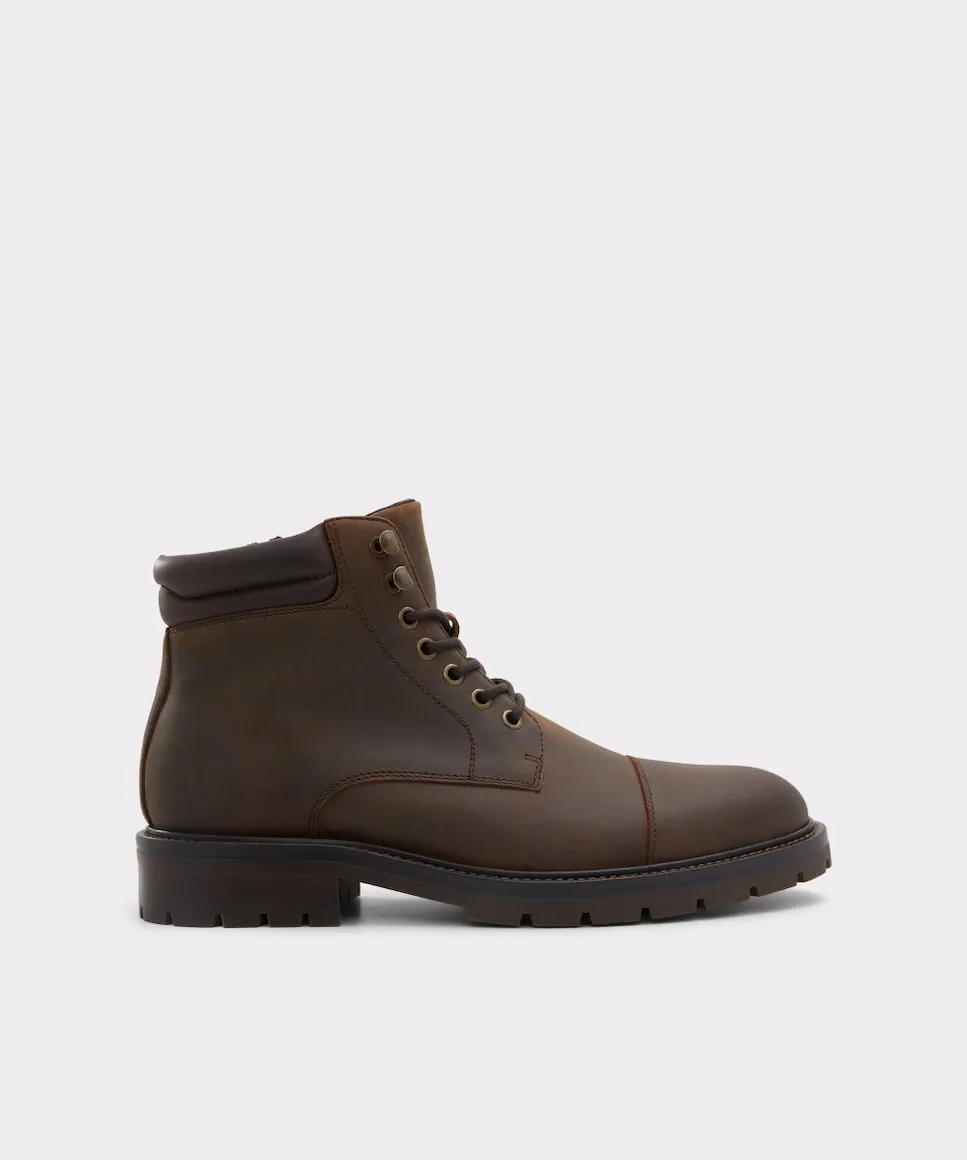 

Мужские кожаные ботинки с круглым носком Aldo, коричневый