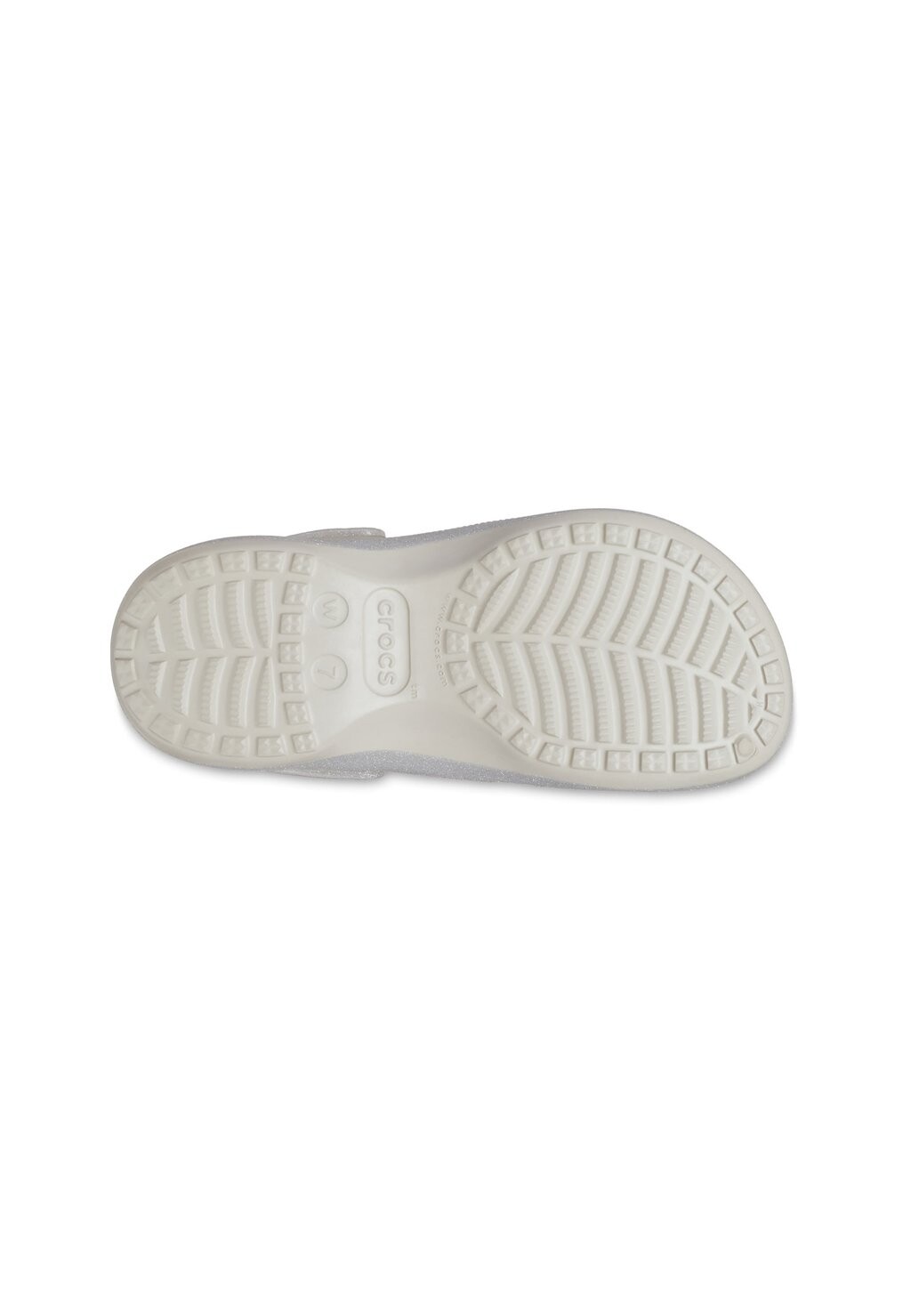 

Сабо Crocs, серебристого цвета