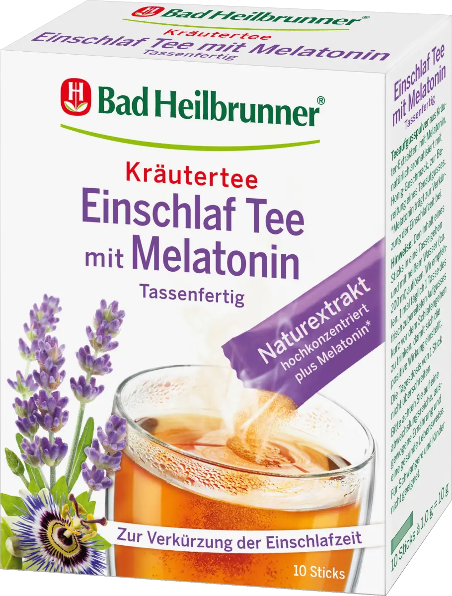 

Травяной чай для сна с мелатонином (10 шт.) 10 г. Bad Heilbrunner