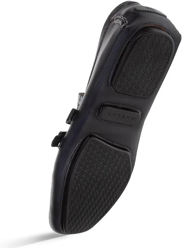 Мокасины мужские Mezlan Exotic Crocodile & Calf Double Buckle Driving Moc, графит мульти — фото 4