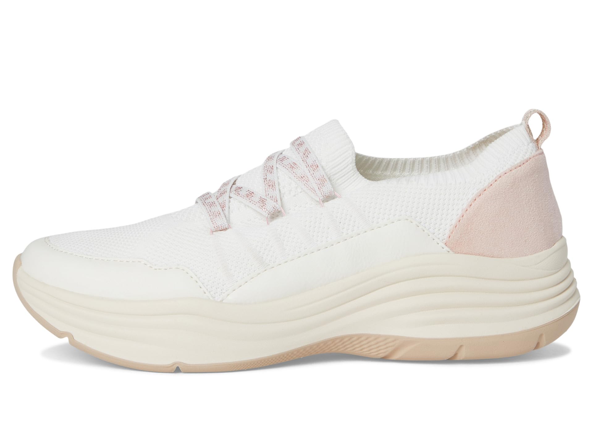 Кроссовки LifeStride Impact Slip On Shoes, White/Peach Whip — фото 4