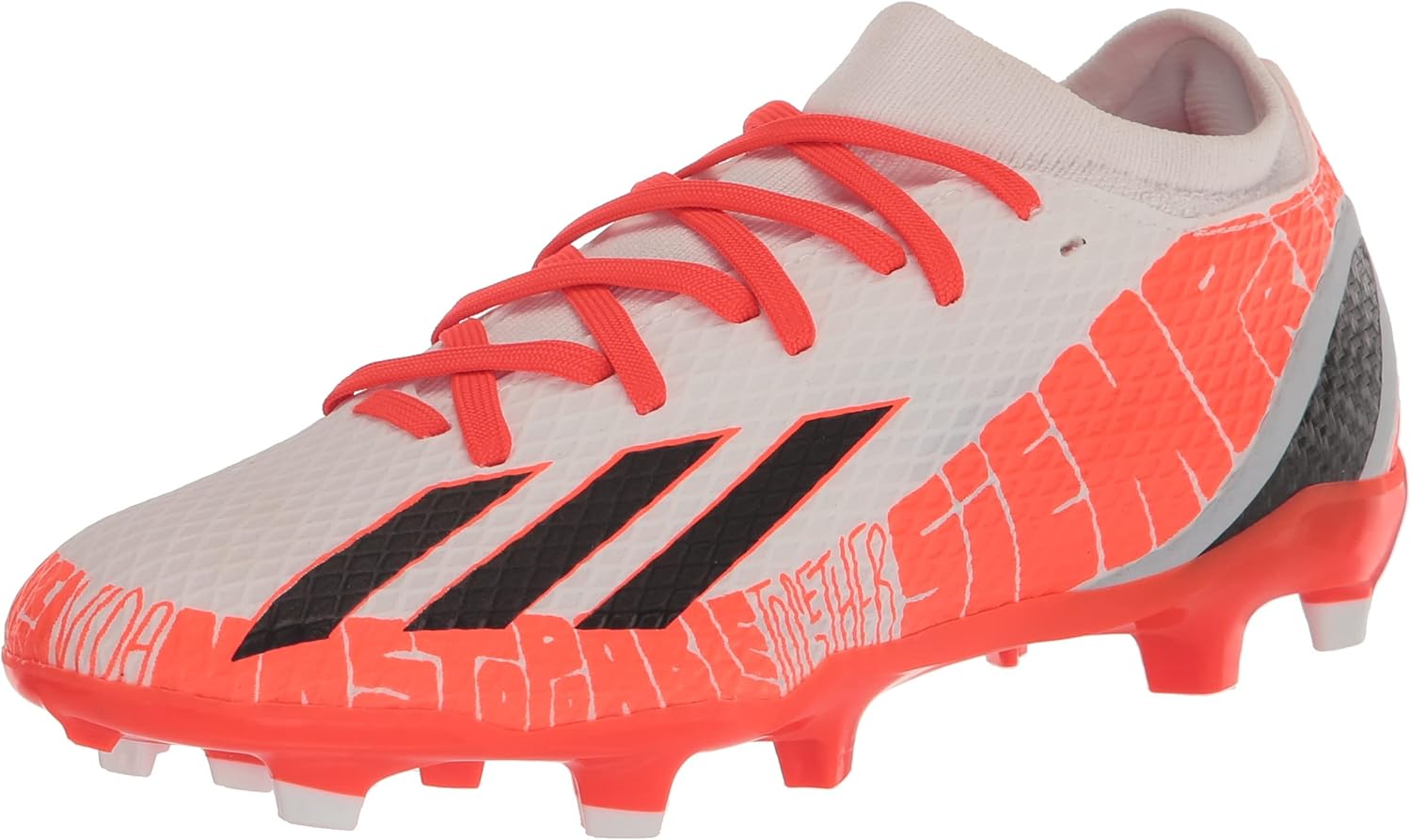 

Футбольные бутсы Adidas Speedportal Messi.3 для твердого грунта, унисекс, взрослые, белый/черный/красный